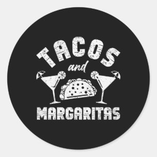 Adesivo Tacos E Margaritas Homens E Mulheres Adultos Cinco