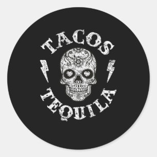 Adesivo Tacos E Tequila Comida Mexicana Tee Men Wo