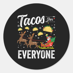 Adesivo Tacos Para Todos Os Papais noeis De Natal De Taco 
