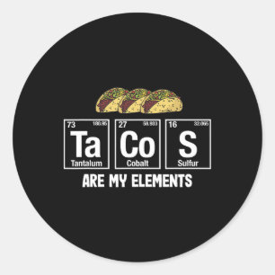 Adesivo Tacos São Meus Elementos - Taco Elemen de Mesa Per