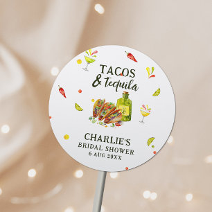 Adesivo Tacos & Tequila Diversão Tropical Chá de Noiva de