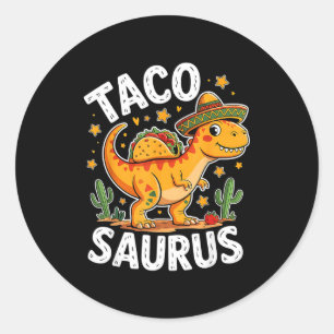 Adesivo Tacosaurus dinossauro cinco de maio para taco e