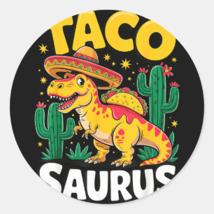Adesivo Tacosaurus t-rex taco dinossauro