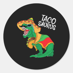 Adesivo Tacosaurus Taco Dino Trex Cinco De Mayo Kids Toddl