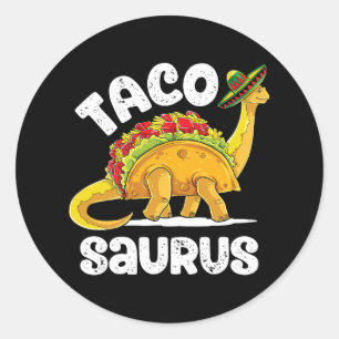 Adesivo Tacosaurus Taco Dinossaur T Rex Funny Cinco De May