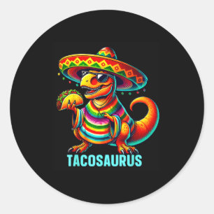 Adesivo Tacosaurus taco dinossauro cinco de maio mexicano