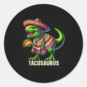 Adesivo Tacosaurus taco dinossauro cinco de mayo mexicanoT