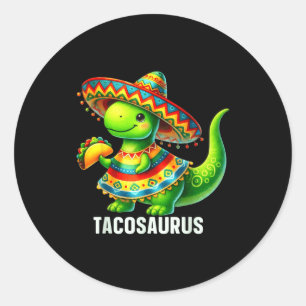 Adesivo Tacosaurus taco dinossauro dino cinco de maio rapa