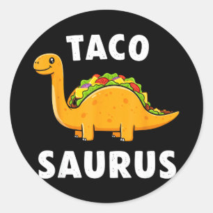 Adesivo Tacosaurus taco dinossauro t rex engraçado cinco d