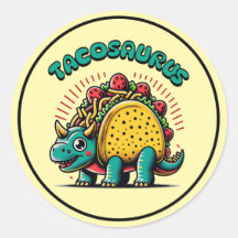Tacosaurus Triceratops Desenho Animado Divertido