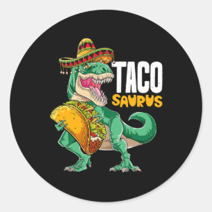 Adesivo Tacossauro Camisa Taco Cinco De Mayo Dinossaur T R