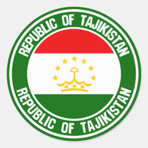 Adesivo Tadjik Round Emblem