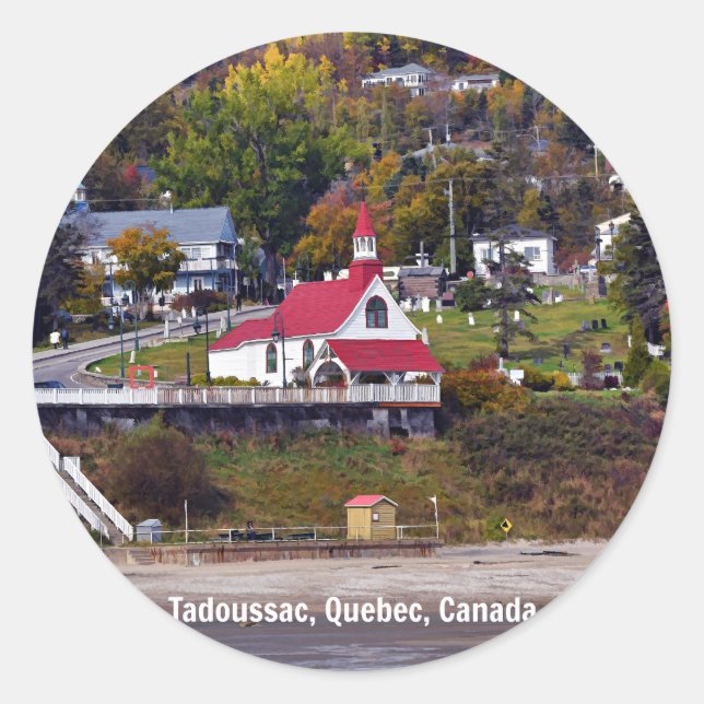 Adesivo Tadoussac, Quebec, Canadá (Frente)