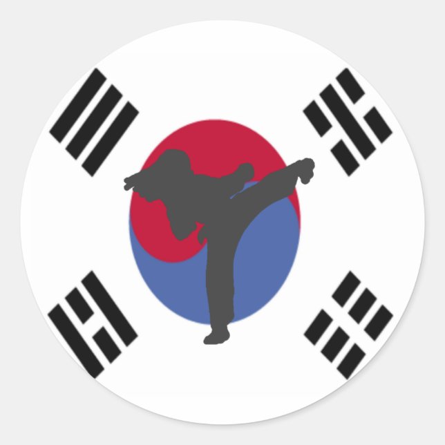 Adesivo Tae Kwon Do Kicker femininos Stickers (Frente)
