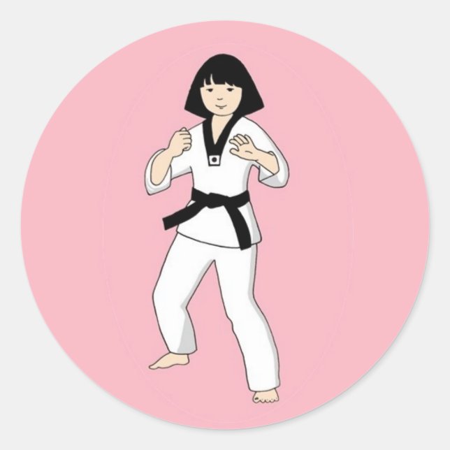 Adesivo Tae Kwon Do Princess Stickers (Frente)