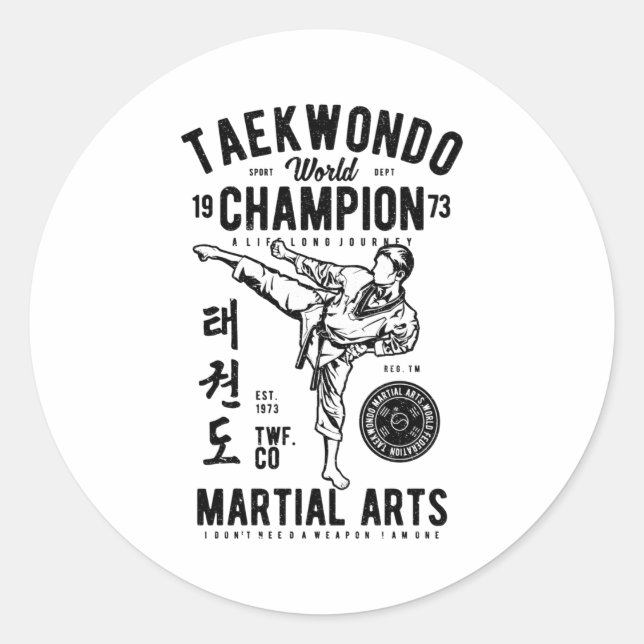 Adesivo Taekwondo (Frente)