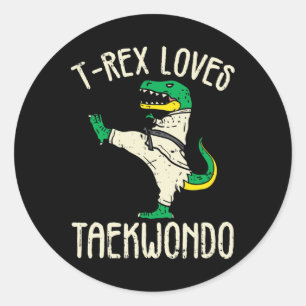 Adesivo Taekwondo E Artes Marciais T-rex I Para Garota De 