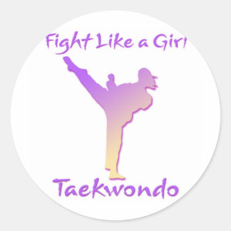 Adesivo Taekwondo Girl