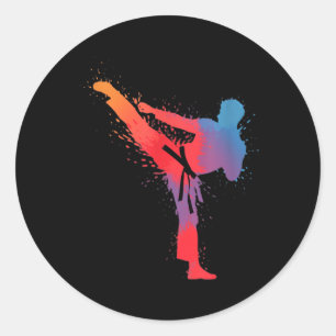 Adesivo Taekwondo Karate Artes Marciais Colorido