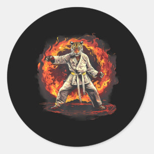 Adesivo Taekwondo Leopard Kickboxing Animall Jiu-Jitsu