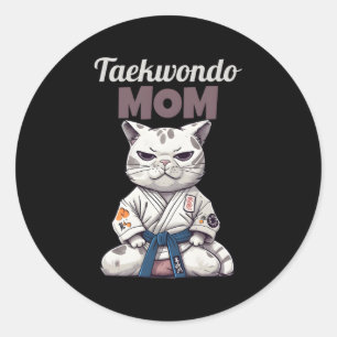 Adesivo Taekwondo Mãe Cat Karate Judo