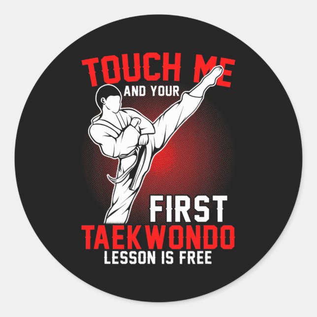 Adesivo Taekwondo Tae Kwon Do Korean Self Defense Boys (Frente)