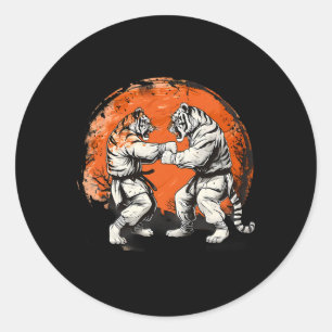 Adesivo Taekwondo Tiger Kickboxing Jiu-jitsu Kung Fu Marti