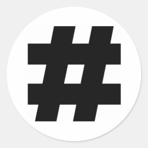 Adesivo # Tag chave da libra do sinal de número do símbo