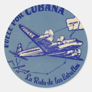 Adesivo Tag da bagagem do vintage de Cubana