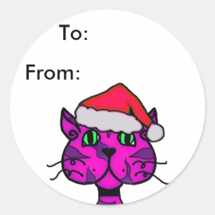 Adesivo Tag do Natal do catitude