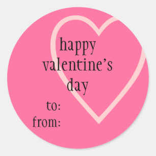 Adesivo Tag do presente do dia dos namorados