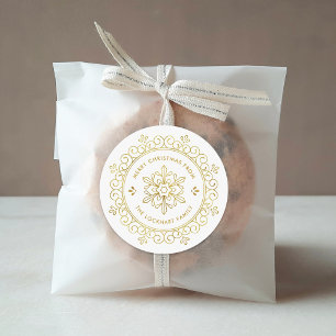 Adesivo Tag personalizados quadro do presente do Natal da
