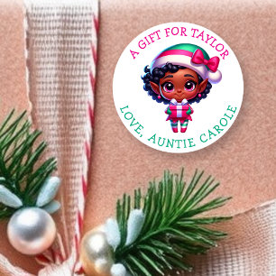 Adesivo Tags de Presente de Natal Personalizadas para Você