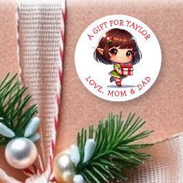 Adesivo Tags de Presente de Natal Personalizadas para Você