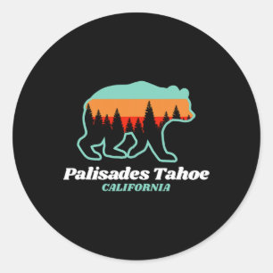 Adesivo Tahoe Palisades esquiando Snowboard California Bea