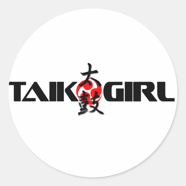 Adesivo Taiko Girl (Design 1) (Frente)