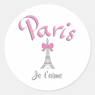 Adesivo T'aime de Paris - de Je (eu te amo)