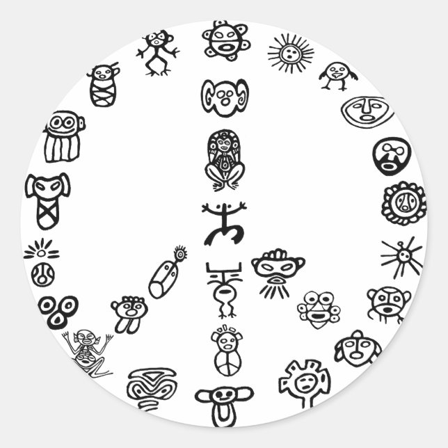 Adesivo Taino Peace (Frente)