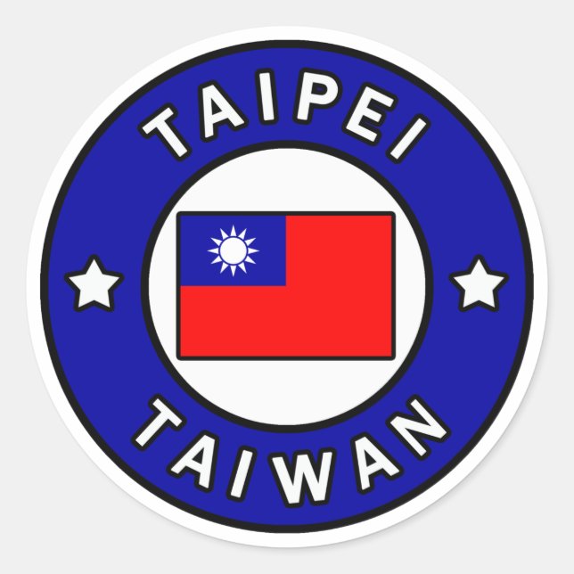 Adesivo Taipei Taiwan (Frente)