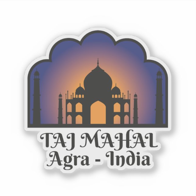Adesivo Taj Mahal for Culture, Art, Travel Collectors   (Frente)