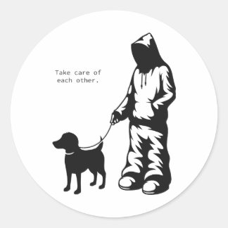 Adesivo "Take Care Of Each Other" Hoodie & Dog Sticker