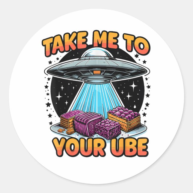 Adesivo Take Me to Your Ube  (Frente)