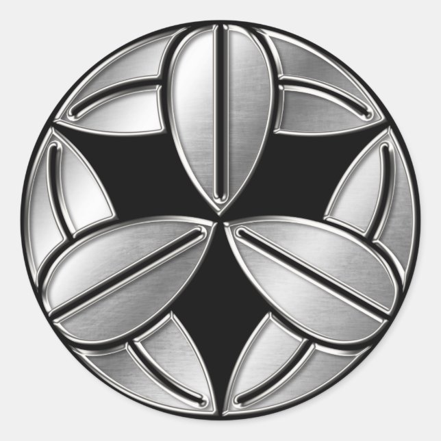 Adesivo Takenaka Clan Kamon Silver Chrome (Frente)