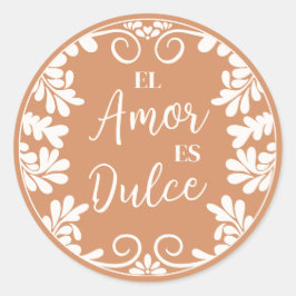 Adesivo Talavera Casamento Mexicano El Amor Es Dulce Cupca