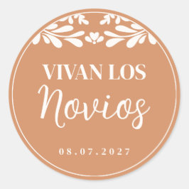 Adesivo Talavera Casamento Mexicano Vivan Los Novios Topo