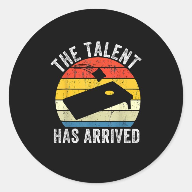 Adesivo Talent Chegou Ao Avô Da Cornhole (Frente)