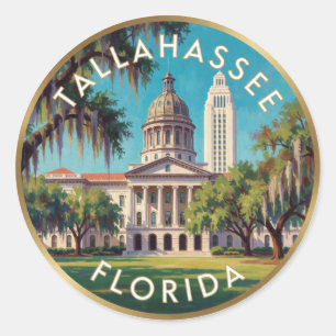 Adesivo Tallahassee Capitólio Histórico da Flórida Viagem