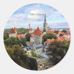 Adesivo Tallin, Centro Histórico da Estônia,