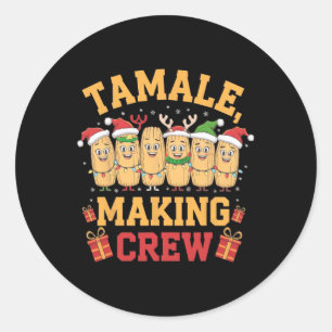 Adesivo Tamale Fazer Crew Engraçado Pijama de Natal Mexica