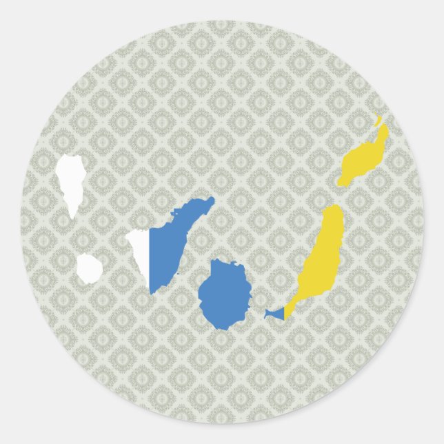 Adesivo Tamanho do cheio do Mapa de Sinalizador das Ilhas  (Frente)